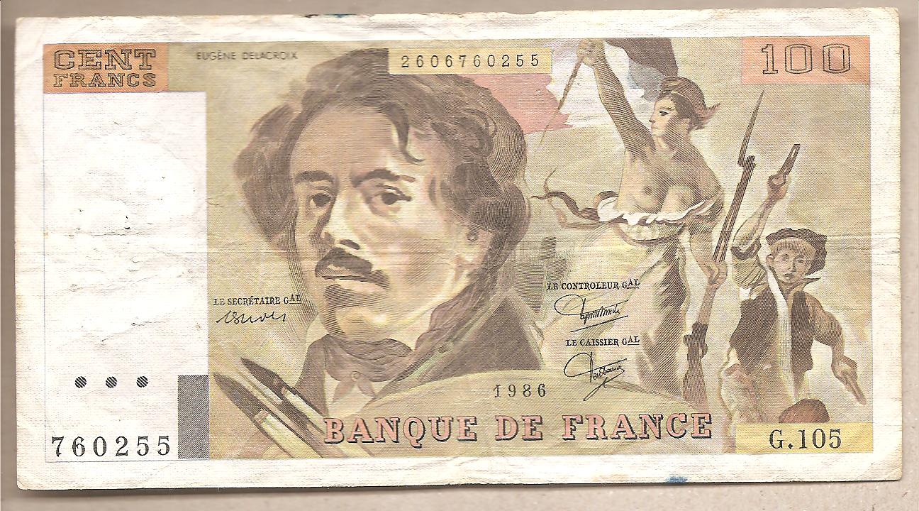 44275 - Francia - banconota circolata da 100 Franchi P-154b.8 - 1986