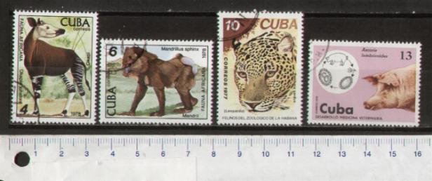 45841 - CUBA S-217 *  Animali diversi 2^ serie -  serietta da 4 valori timbrati