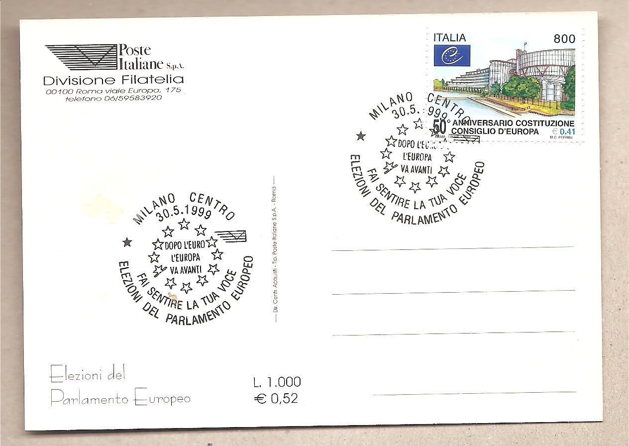 49520 - Italia - cartolina con annullo speciale: Elezioni Europee 1999 * G