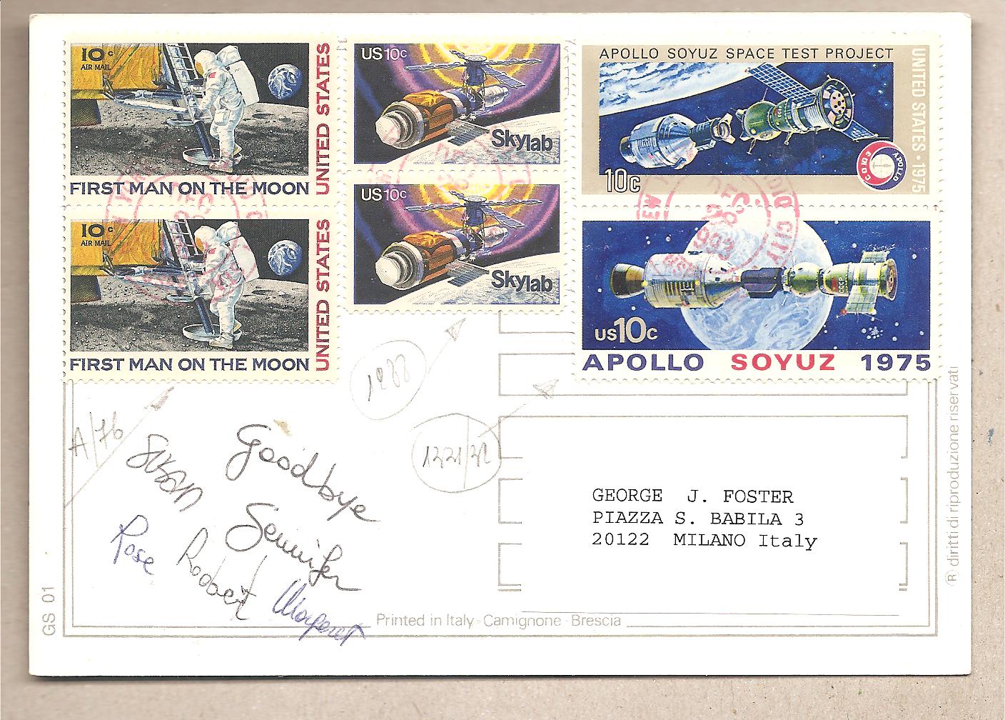 49555 - USA - cartolina viaggiata per l Italia - 1993 * G