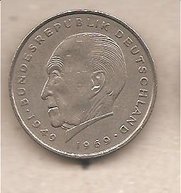 49672 - Germania - moneta circolata da 2 Marchi Adenauer - 1973 Zecca J