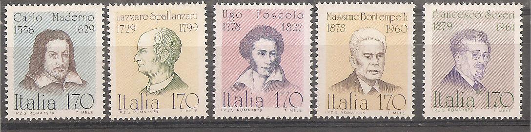 50329 - Italia - serie completa nuova: Personaggi illustri - 1979 * G