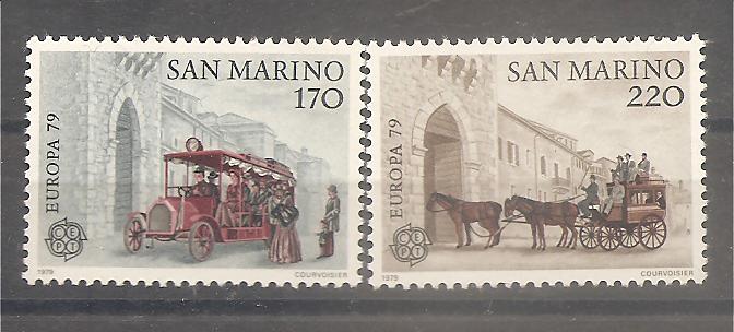 50337 - San Marino - serie completa nuova: Storia della posta - Europa CEPT - 1979 * G