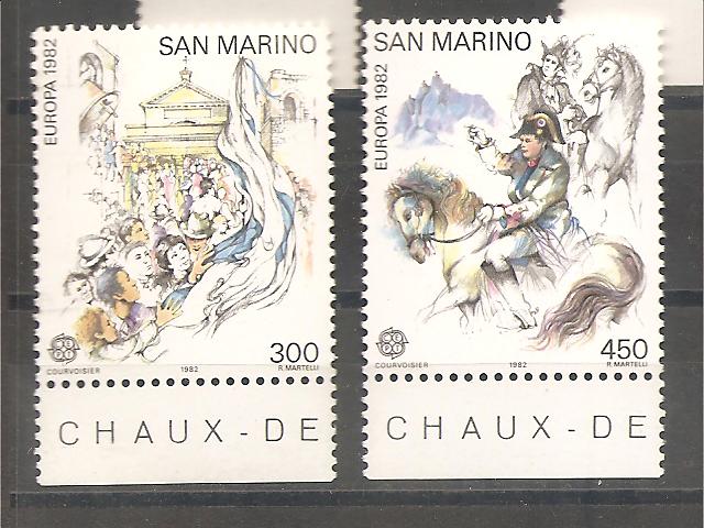 50340 - San Marino - serie completa nuova: Avvenimenti Storici Europa CEPT - 1982 * G