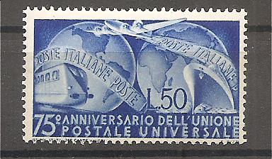 50446 - Italia - serie completa nuova: 75 Anniversario dell UPU - 1949 * G