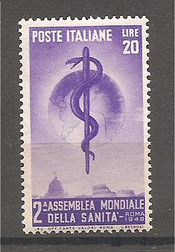 50456 - Italia - serie completa nuova: 2 Assemblea Mondiale della Sanit a Roma - 1949 * G