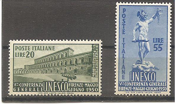 50465 - Italia - serie completa nuova: 5 Conferenza Generale dell UNESCO - 1950 * G