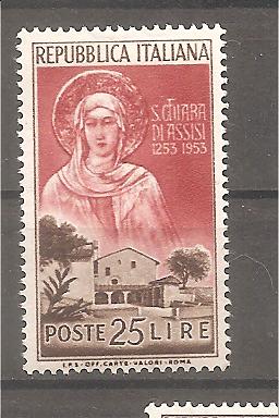 50507 - Italia - serie completa nuova: 7 centenario della morte di Sana Chiara d Assisi - 1953 * G