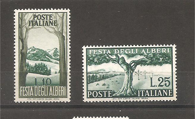 50514 - Italia - serie completa nuova: Festa degli Alberi - 1951 * G