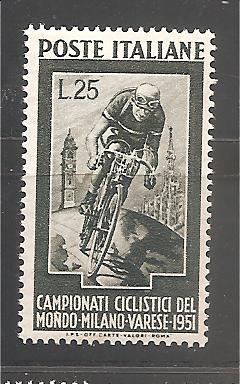 50535 - Italia - serie completa nuova: Campionati mondiali di ciclismo - 1951 * G