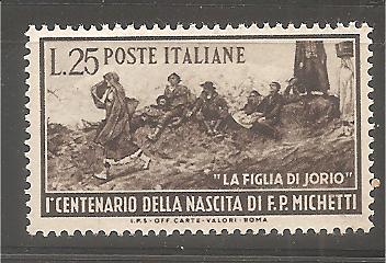 50537 - Italia - serie completa nuova: Centenario della nascita di francesco Paolo Michetti - 1951 * G