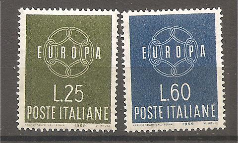 50544 - Italia - serie completa nuova: Europa - 1959 * G