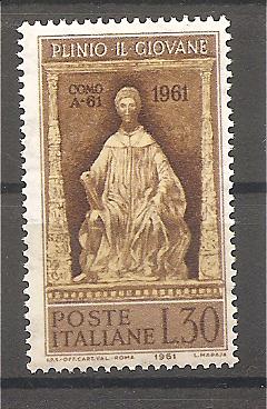 50546 - Italia - serie completa nuova: 19 centenario della nascita di Plinio il Giovane - 1961 * G