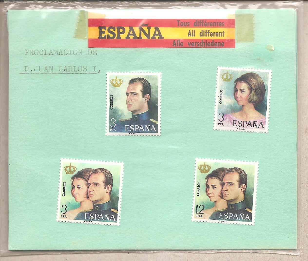 50573 - Spagna - serie completa nuova in souvenir sheet: Proclamazione di Juan Carlos I - 1975 * G