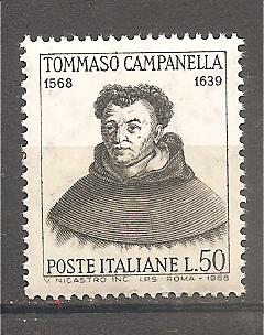 50605 - Italia - serie completa nuova: 4 Centenario della nascita di Tommaso Campanella - filosofo - 1968 * G