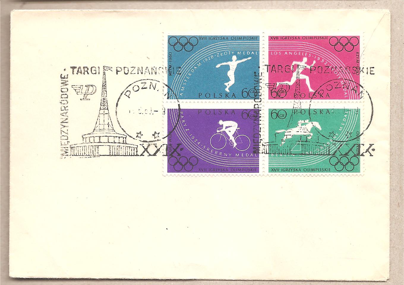 50632 - Polonia - busta con serie completa: Olimpiadi 1960 * G