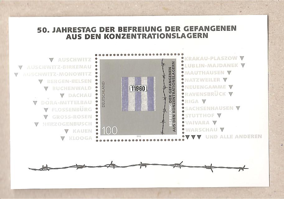 50720 - Germania Occidentale - Foglietto nuovo MNH: The 50th Anniversary of the Liberation of the Concentration Camp - 1995 * G