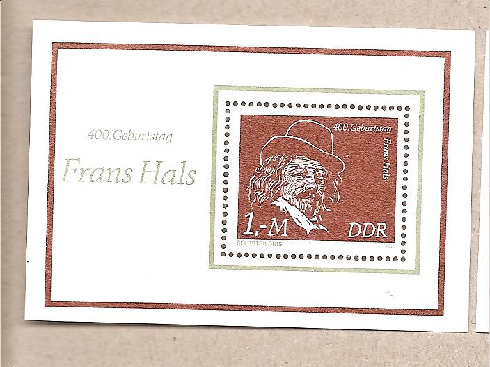 50727 - DDR - Foglietto nuovo MNH: 400 anniversario della nascita di Frans Hals - 1980 * G