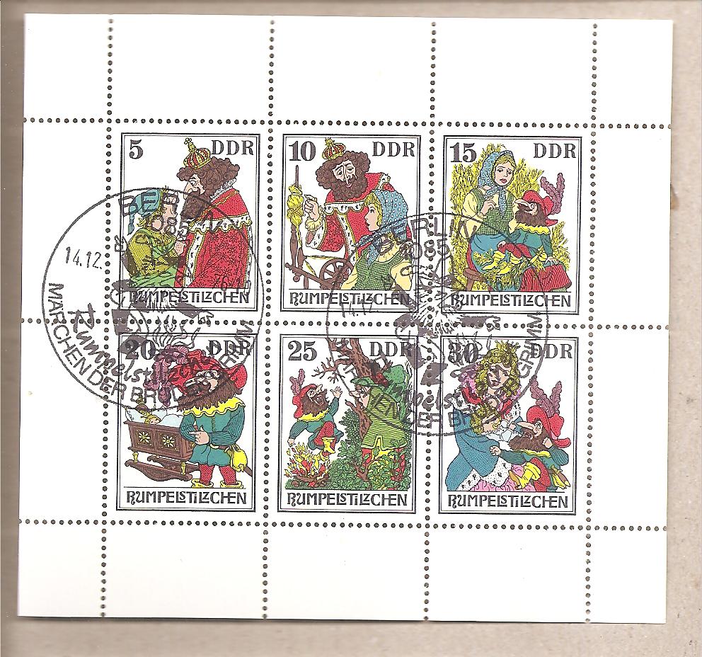 50792 - DDR - serie completa FDC in blocco Michel 2187/92: Fairy Tales - 1976 *G