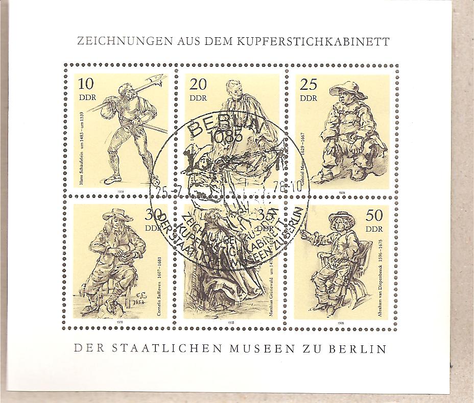 50798 - DDR - serie completa FDC con annullo speciale Michel 2347/52: The State Museum of Berlin - 1979 *G