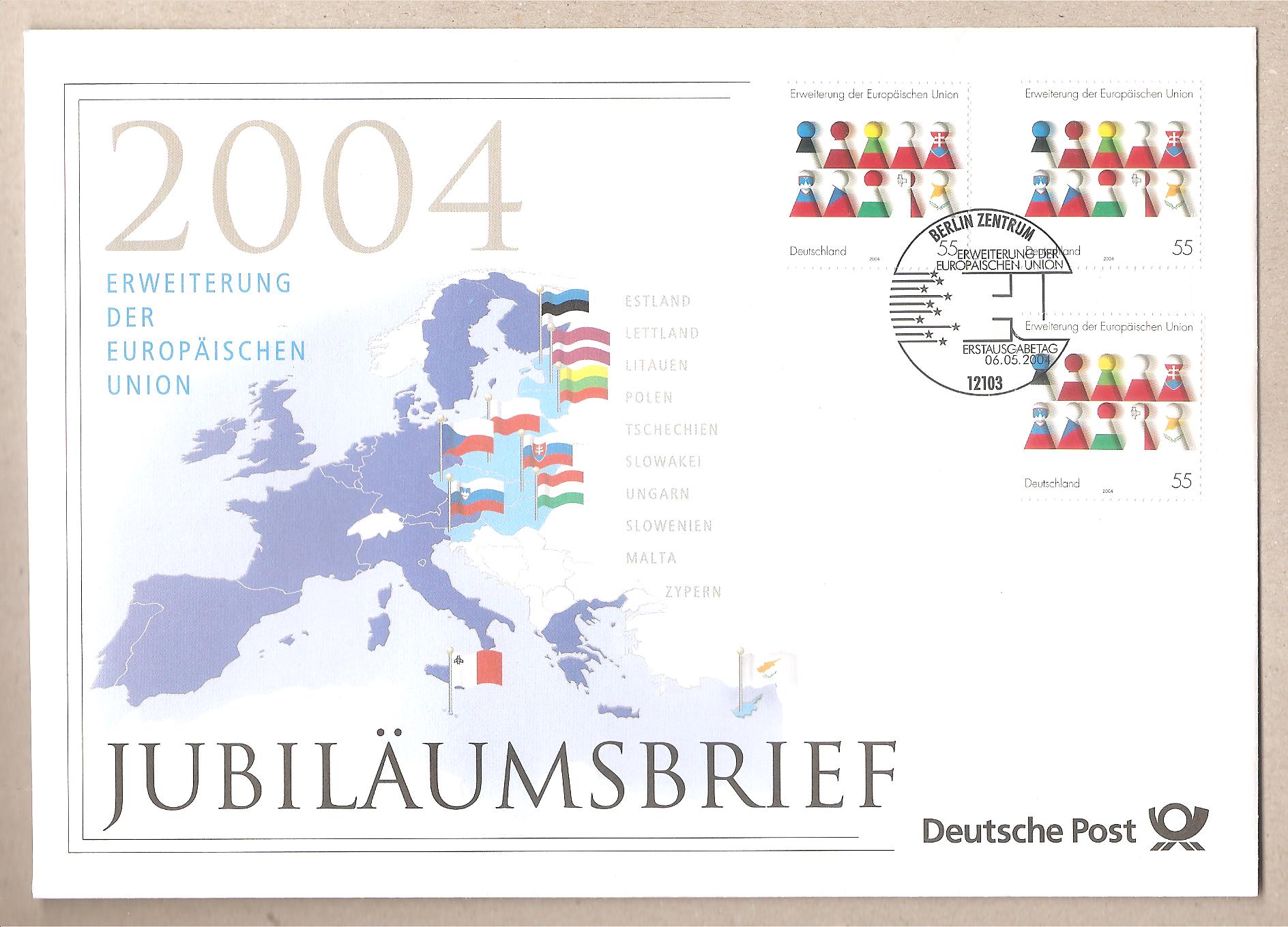 50803 - Germania - Busta FDC con annullo speciale: Adesione dei nuovi stati nella UE completo di cartolina - 2004