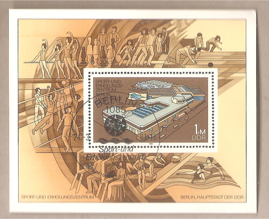 50805 - DDR - foglietto FDC con annullo speciale Michel Block 64: Sports - 1981 *G