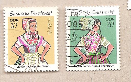 50819 - DDR - serie completa usata Michel 1723/4: Sobian Costumes - Smaller Edition - 1971 * G