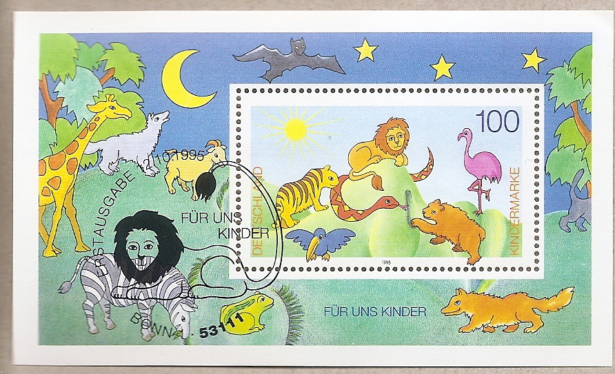 50915 - Germania - foglietto FDC con annullo speciale: Per i nostri bambini - 1995 * G