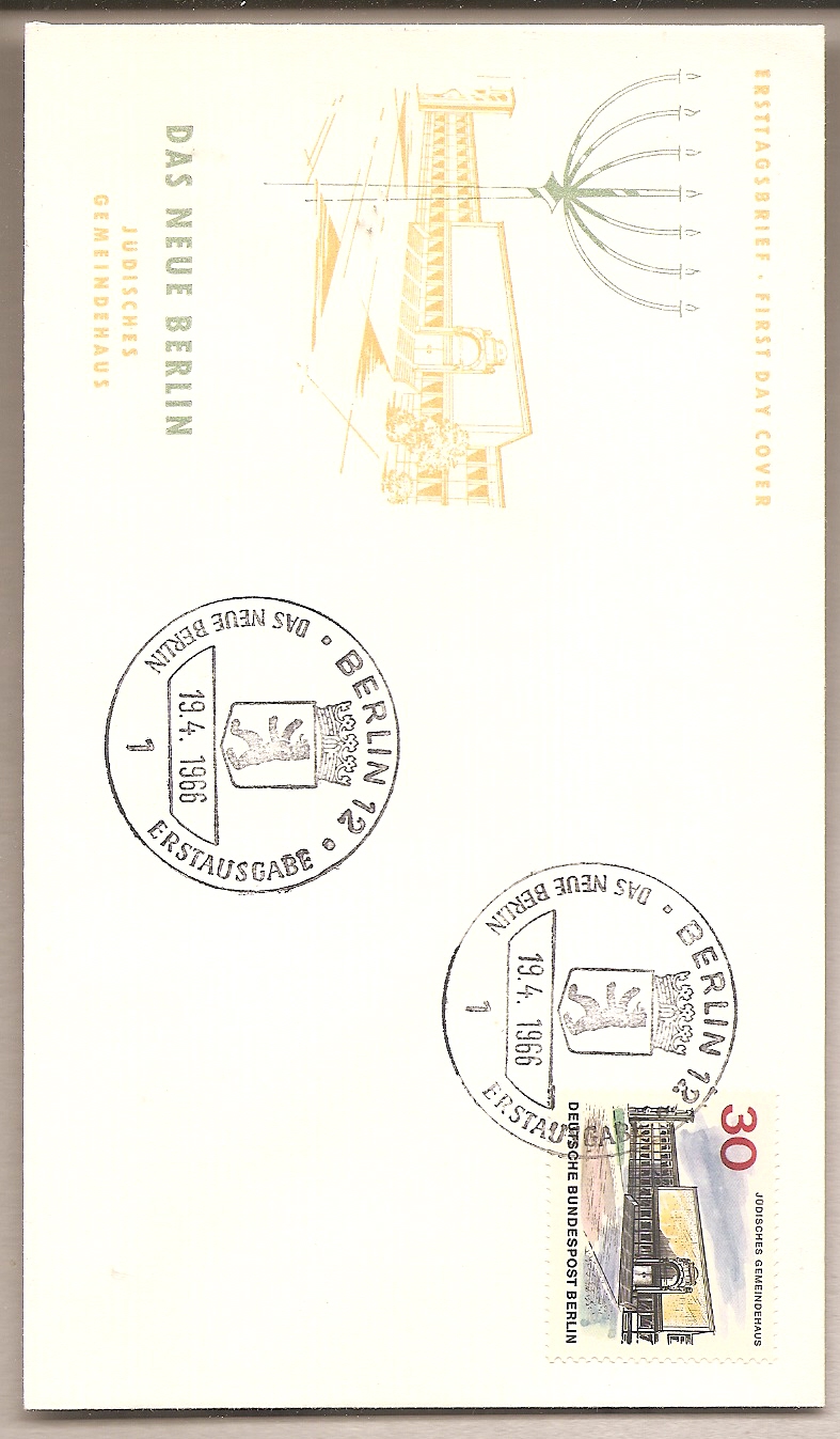 50935 - Berlino - busta FDC con annullo speciale: La Nuova Berlino Valore da 30 Pfg. - 1966