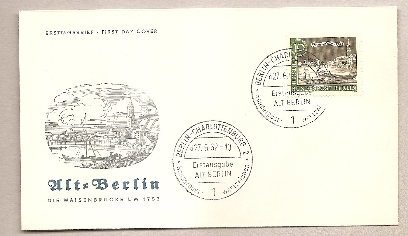 50942 - Berlino - busta FDC con annullo speciale: Antica Berlino Valore da 10 Pfg. - 1962