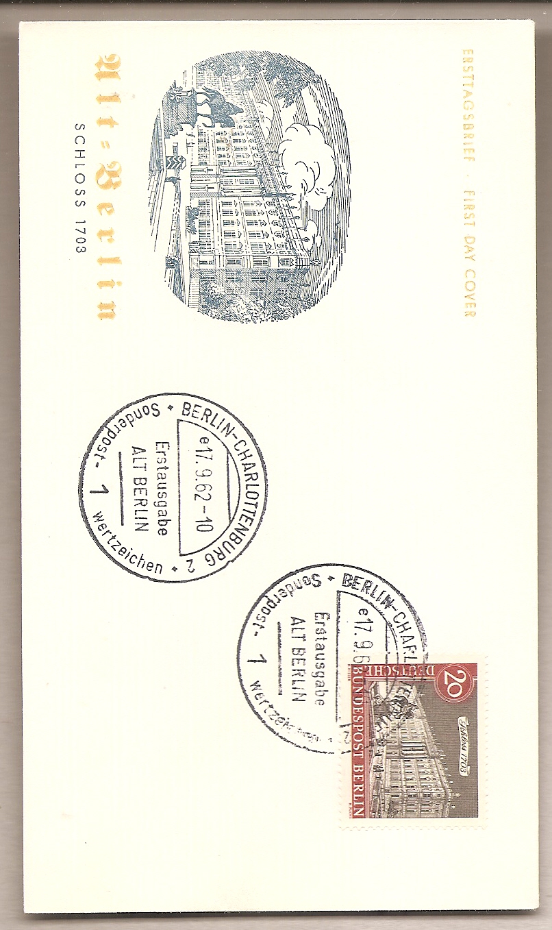 50944 - Berlino - busta FDC con annullo speciale: Antica Berlino Valore da 20 Pfg. - 1962