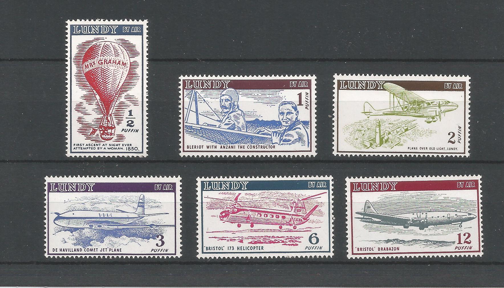 51226 - LUNDY - 1954 - 25 anniversario delle poste di Lundy - Serie compl. 6 val. nuovi - (LUN001)