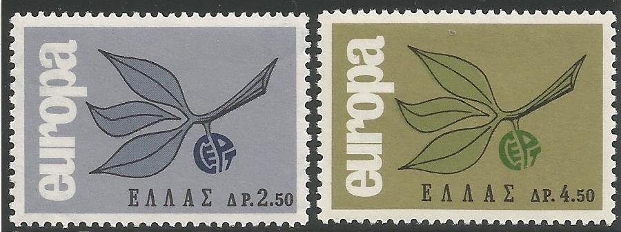 51398 - GRECIA - 1965 - Europa - 2 val. cpl. nuovi - Michel : 890/891 - Yvert : 858/869 - (GRE006)