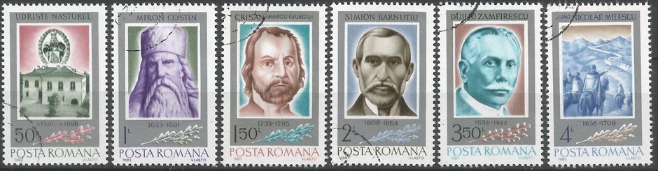 51533 - ROMANIA - 1984 - Anniversari e avvenimenti - 6 val. cpl. timbrati - Michel : 4013/18 - Yvert : 3491/96 - (ROM018)