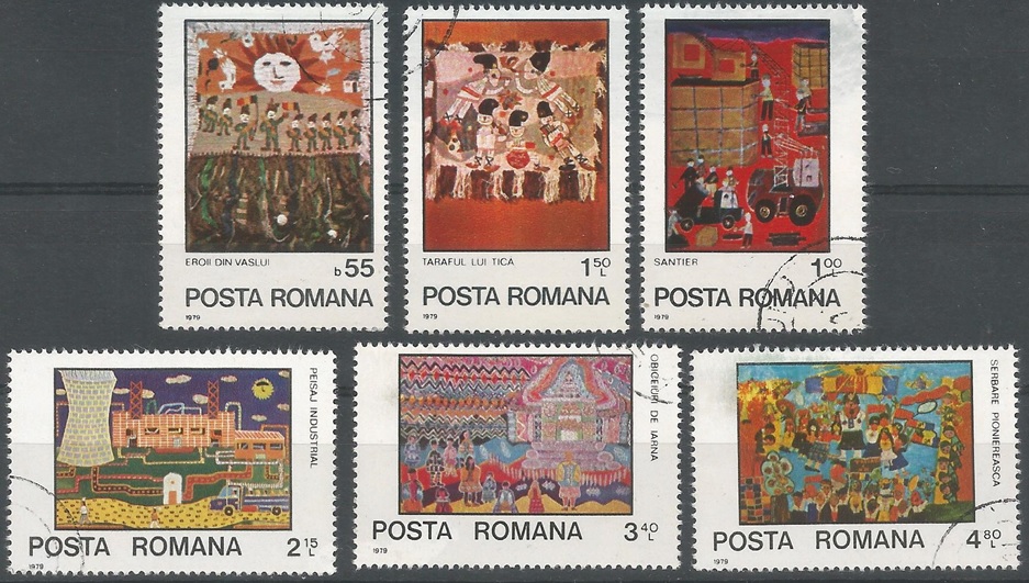 51534 - ROMANIA - 1979 - Anno internazionale del fanciullo - 6 val. cpl. timbrati - Michel : 3573/78 - Yvert : 3149/54 - (ROM019)