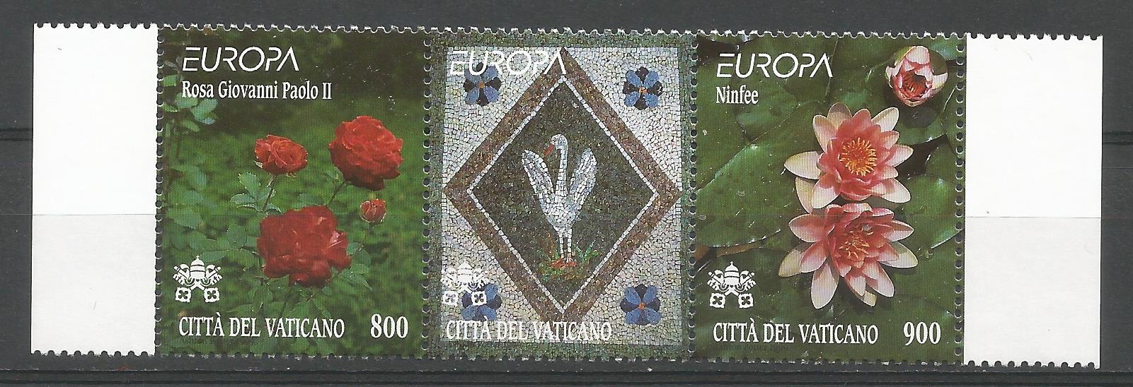 51704 - VATICANO - 1999 - Europa - Serie completa 2 valori con appendice nuovi in trittico - Unificato : 1143/1144 - VTC126