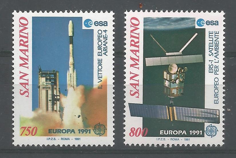 51801 - SAN MARINO - 1991 - Europa - Serie completa 2 valori nuovi - Unificato : 1309/10 - SMR020