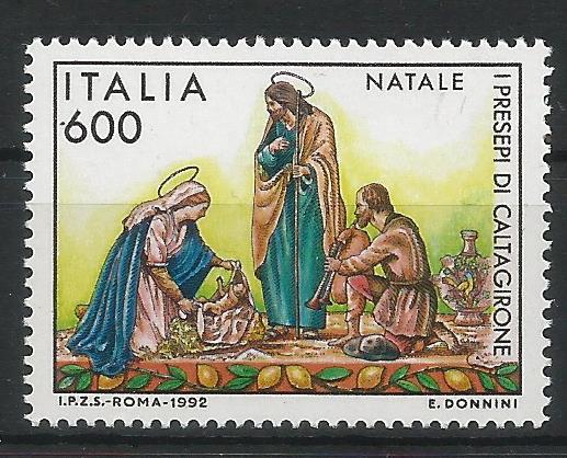 51919 - ITALIA - 1992 - Natale - 1 val. cpl. nuovo - Unificato : 2057 - [ITA013]