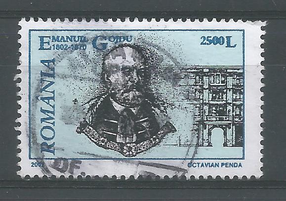 52063 - ROMANIA - 2002 - 200° anniv. della nascita di Emanuil Gojdu - 1 val. cpl timbrato - Michel : 5638 - Yvert : 4735 - [ROM063]