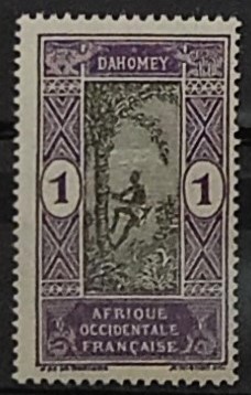 52179 - AOF Dahomey 1c Raccolta dei datteri - nuovo