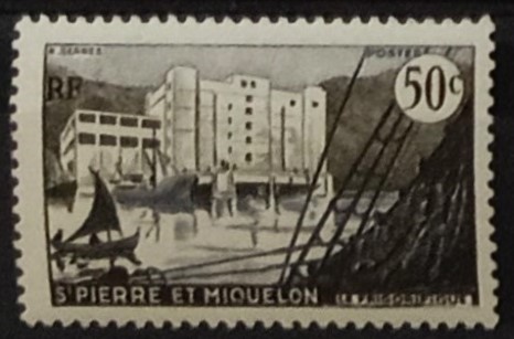 52195 - 1955 Saint Pierre et Miquelon Frigorifique 50c - nuovo