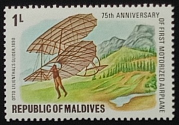 52239 - 1978 Maldive - 75 anni del primo aereo motorizzato 1L - nuovo