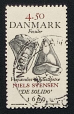 52252 - 1998 Danimarca Fossile Niels Stensen 4.50 - usato