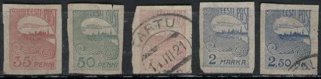 52280 - 1918/21 francobolli usati