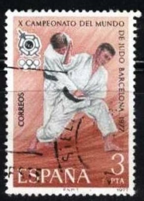 52284 - 1977 Spagna X Campionato del Mondo di Judo 3 pta - usato