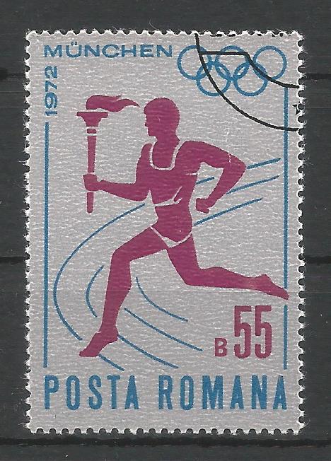 52409 - ROMANIA - 1972 - Giochi Olimpici di Monaco - 1 val. cpl timbrato - Michel : 3043 - Yvert : 2704 - [ROM139]