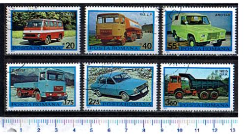 6506 - POLONIA   1973-3426 -  Automezzi di produzione Polacca -  6 valori serie completa timbrata