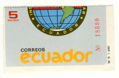 6569 - Ecuador - 5 sucres - francobollo nuovo