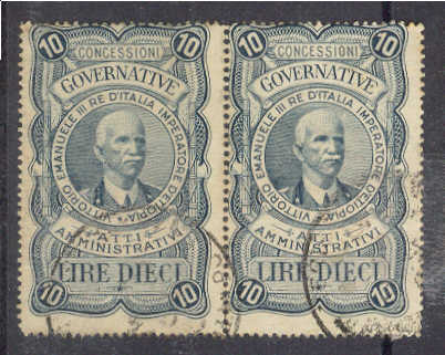 8007 - Lire 10 coppia - usati