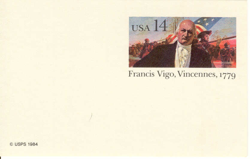 8447 - 1984 Francesco Vigo 14c. - emissione congiunta americana